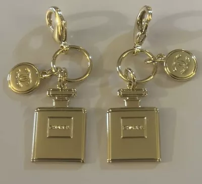 CHANEL HOLIDAY LOGO CHARMS N5  BOTTLE W/ Clasp. Qty. 2 Charms Brand New • $68.35