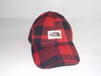 THE NORTH FACE Cap Hat Red Buffalo Plaid Adjustable One Size • $19.99