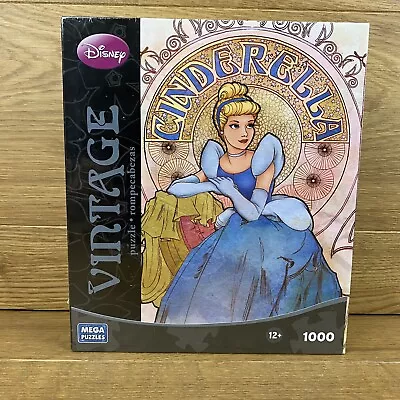 Disney Vintage Cinderella Mega Puzzle Princess Royale 1000 Pc New Sealed • $21.95