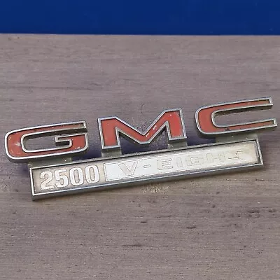 Vintage OEM GMC 1500 V-8 #646067 Script Emblem Badge • $13.99