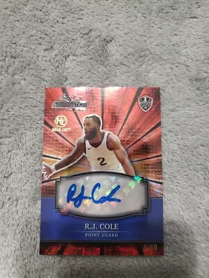 2022 Wild Card Allumination Basketball R.J COLE Auto HOLO-LUX /60 • $5