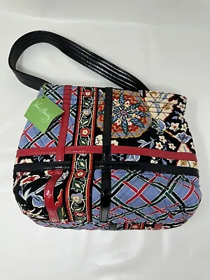 Vera Bradley Sweet Versailles Tote / Purse Handbag With Patent Leather  Handle • $28.99