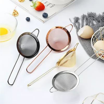£5.34 • Buy Stainless Steel Fine Mesh Conical Cocktail Filter Sieve Juice Strainer Bar Tool