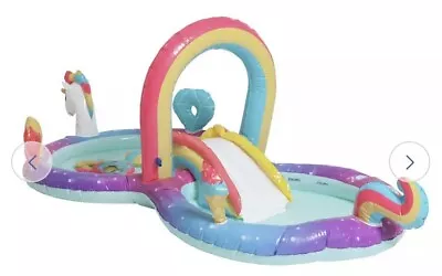 🦄Chad Valley Unicorn Activity Play Centre Activity Paddling Pool 9.7ft 171L🦄 • £48