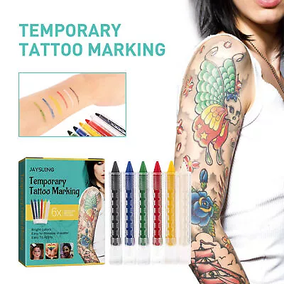 £7.98 • Buy Face Paint Fine Tip Temporary Fake Tattoo Pen 10 Colors Kawaii Body Art Makeup