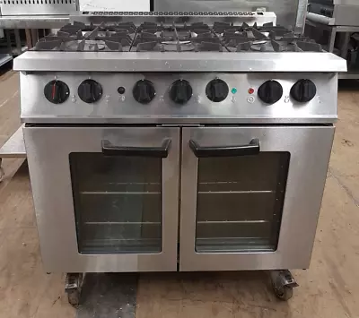 Falcon Dominator Dual Fuel 6 Burner With Electric Convection Range • £1400