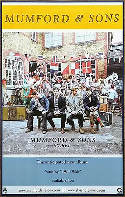 MUMFORD & SONS Babel Ltd Ed New RARE Tour Poster +BONUS Indie Folk Poster! Delta • $39.99