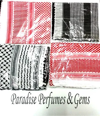 £6.99 • Buy New Authentic Arab Palestine Afghan Desert Style Mens Scarf Shemagh Yashmagh