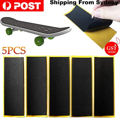5PCS Proffessional Fingerboard Black Foam Grip Tape 38x110mm Skateboard Foam • $4.98