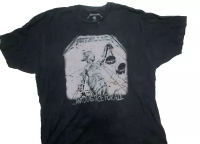 Metallica Shirt Adult Extra Large And Justice For All Black Mens ** • $4.99