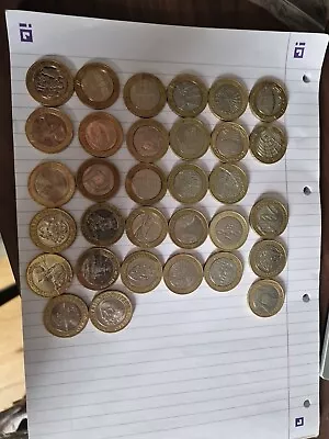 32 X Rare  £2 Two Pound Coins All Different Bundle Job Lot • £90