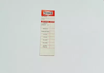 1971 Texaco Oil Change Vintage Original Door Jamb Reminder Sticker Decal Rare • $3.50