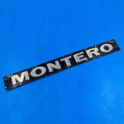 2001-03 OEM Mitsubishi Montero Gen 3 Rear Hatch Trunk Handle Black Plate Emblem • $27.99