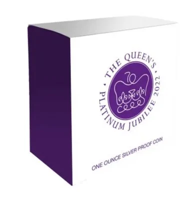 $230 • Buy 2022 Queen Elizabeth II Platinum Jubilee $5 1oz Silver Proof Coin