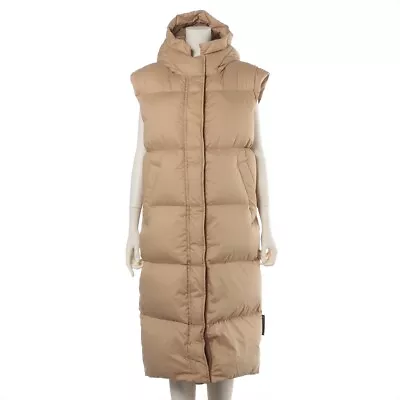 Moncler COMOE 19 Year Cotton X Nylon Down Vest 0 Women's Brown • $598.89