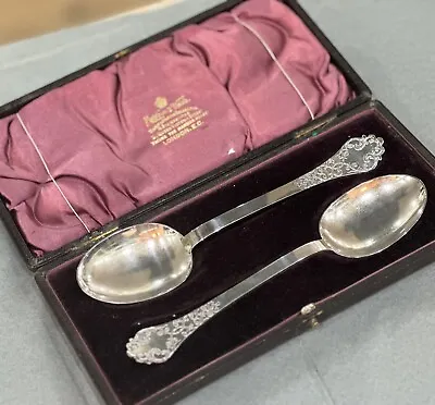 Mappin & Webb Boxed Pair Of Spoons • £85