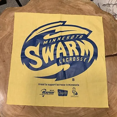 NEW Minnesota Swarm Lacrosse Hankerchief 21” X 21” SGA • $24.99