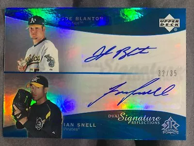 Avb - Joe Blanton Ian Snell 2005 Reflections Blue Dual Auto 32/35  • $0.99