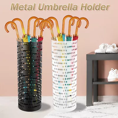 Umbrella Stand Rack Free Standing Round Metal Umbrella Holder Canes  🌈 • $29.89