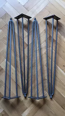 £15 • Buy 4 X Hairpin Legs / Set For Furniture Bench Desk Table Metal Steel 73cm