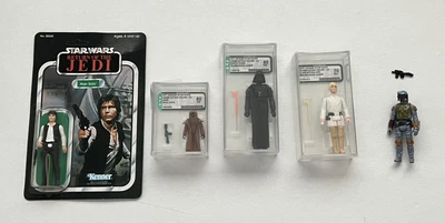 $49999.99 • Buy Star Wars DT Double Telescoping Darth Vader AFA 85 Vinyl Java 80 Luke 70 Lot HTF