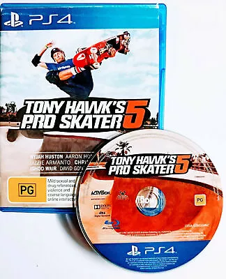 Mint Disc Playstation 4 Ps4 Tony Hawk's Pro Skater 5 Free Postage • $38.90