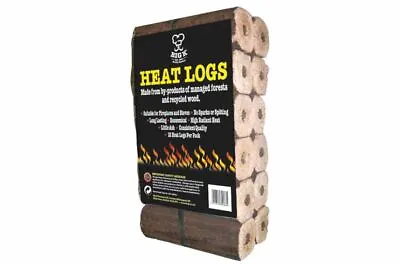 Big K Hardwood Premium Eco Wooden Heat Logs Firewood Open Fires Stoves Fuel • £14.49