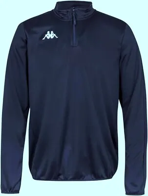 Kappa Tavole 1/2 Zip Training Sweatshirt - Blue - SML2XL • £9.99