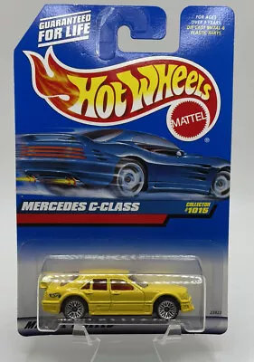 1998 Hot Wheels  MERCEDES C-CLASS Yellow # 1015 - NIB • $2.39