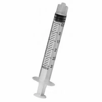 Luer Lock Endo Irrigation Syringes 3cc Non-Sterile 100/Box • $12.45