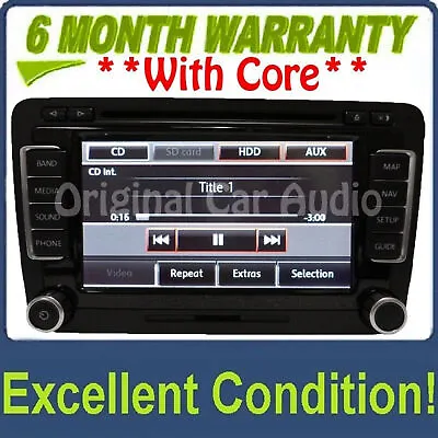 VW Volkswagen Navigation GPS Touch Screen Radio CD Player RNS-510 OEM 3C0035684C • $477