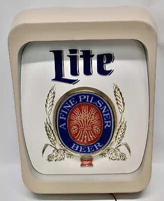 Vintage Bar: Beer - Used Miller Lite Lighted Sign • $49.96