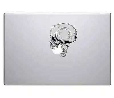 Human Skull Biting Apple Logo Sticker For Macbook Pro Air 13  15  17  Laptop  • $4.21