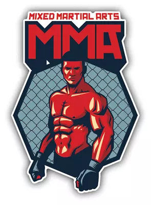Mixed Martial Arts Fighter Car Bumper Sticker Decal • $2.75