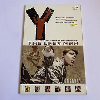 Vertigo Y The Last Man Vol #1 Unmanned TPB Vertigo DC Comics Graphic Novel • $21