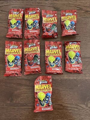 Mighty Beanz Marvel Super Heroes By Spin Master Lot Of 9 Packs • $99.95