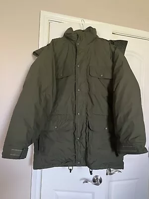 Cabelas Premier Northern Goose Down Green Jacket Coat Mens Sz Large Tall • $84.99