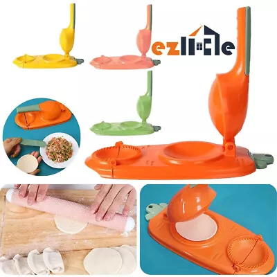 $9.25 • Buy 2 In 1 Dumpling Skin Chapati Maker Dough Press Machine Pastry Mould Tool Practic