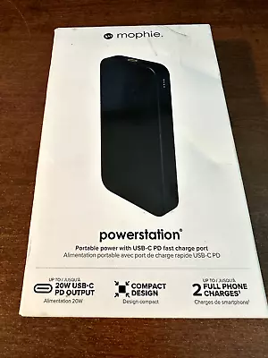 Mophie Powerstation 10.000 MAh Portable Power Bank Black- 401110783 • $17.99