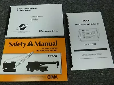 Manitex M3800S 3800S Millenium Series Crane Owner Operator Maintenance Manual • $72.44