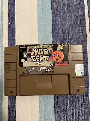 Marvel Super Heroes In: War Of The Gems Authentic Super Nintendo SNES Worn Label • $35