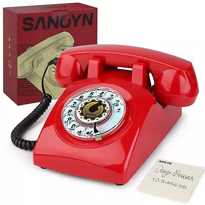 1960s Classic Old Style Rotary Phone Vintage Telephone For Landline With Mechan • $59.85