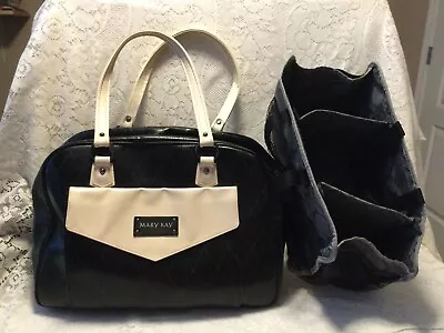 Mary Kay Deluxe Black Cream Consultant Travel Luggage Tote Makeup Bag • $9.99