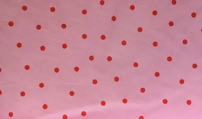 Cath Kidston ROSALI Fabric Material Pink Spots IKEA 150cm Wide/by The Metre • £9.95