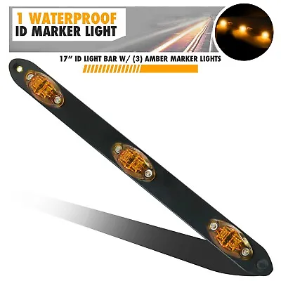 17  3 Amber Trailer Light Bar ID For 80  Enclosed Motorcycle Utility Marine Boat • $9.99