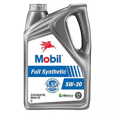 Mobil Full Synthetic Motor Oil 5W-30 5 Quart Mobil 1 5W-30 Synthetic Oil • $23.73