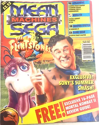 Mean Machines Sega # 23. Vintage  Sept. 1994. With Mortal Kombat 16 Page Guide. • £8.99