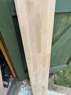 £20 • Buy Solid Oak Kitchen Worktop Off Cut 40mm Thick 1212mm X 214mm