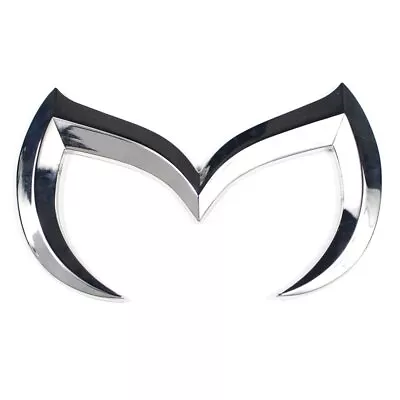 Silver 3D Evil Alloy Emblem Front Tail Badge Grid Flat Decal For Car Mzd 3 5 6 • £5.35