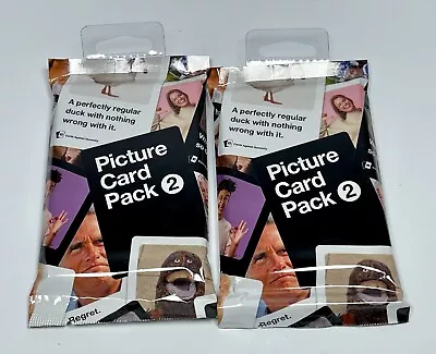 2-Pack CARDS AGAINST HUMANITY Picture Card Pack 2 Expansion Set Game • $19.64